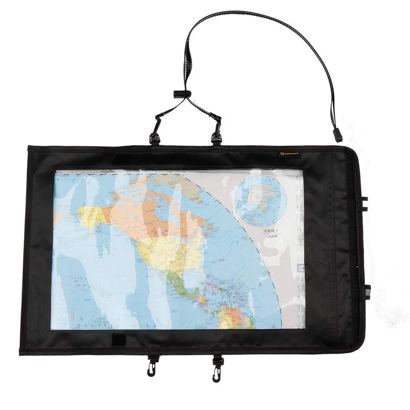 ‎KOSIBATE KOSIBATE Map Case, Waterproof Military Hiking Map Pouch Holder with Clear Window & Lanyard - Image 1